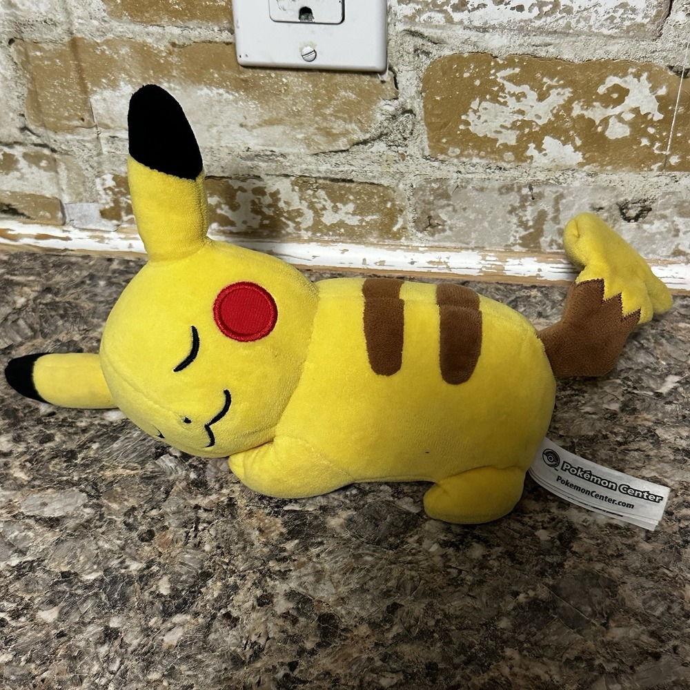 Pikachu Pokemon Sleeping Pikachu Plush Doll Pokemon Center Original Japan